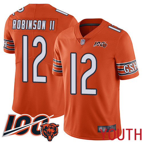 Chicago Bears Limited Orange Youth Allen Robinson Alternate Jersey NFL Football #12 100th Season